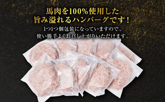 馬肉ハンバーグ 150g×10個 【熊本県産 ジャージー牛乳使用】 ハンバーグ おかず 惣菜 洋食 お肉 肉 にく 馬肉