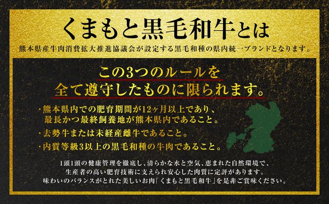 【定期便3回】くまもと黒毛和牛 焼肉用 500g ×3回 牛肉 やきにく