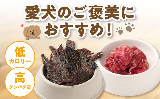 ペット用 馬肉切り落とし1kg＆馬刺しジャーキー100g 馬肉 ペットフード 愛犬 ドッグフード おやつ 食事 ごはん