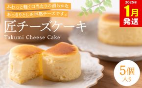 【2025年1月発送】匠チーズケーキ５個入り ケーキ スイーツ 洋菓子