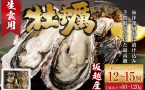 牡蠣 プレミアムオイスタ― 生食用 殻付き牡蠣 旅する牡蠣 坂越 12～15個入り 室戸海洋深層水 生食用 生食 生ガキ 生食用カキ カキ 牡蠣 かき 魚貝類 冷蔵 先行予約 16000円 送料無料 ak002!