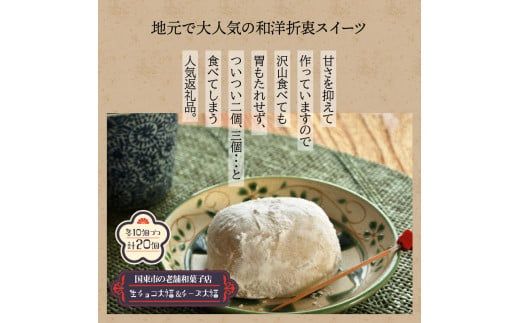 和と洋のいいとこ取り！チーズ大福＆生チョコ大福（計20個）_29234A