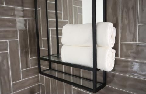 G1897 【ハニカム織】バスタオル２枚セット