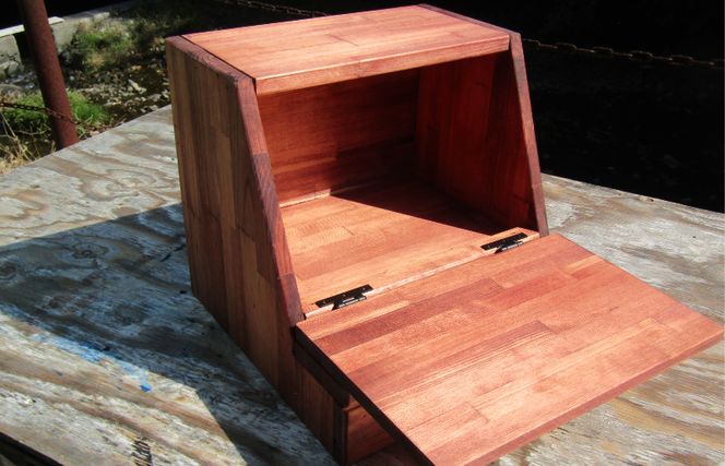 099H2140 手作り木製 小さなお仏壇 ライティングデスク（前倒しタイプ）