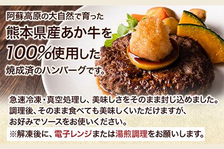 あか牛ハンバーグ4個入り 150g×4個 《60日以内に出荷予定(土日祝を除く)》あか牛の館 熊本県南阿蘇村 ハンバーグ あか牛 熊本県産 600g 牛肉---sms_fakyakhm_60d_r7_13000_4p---