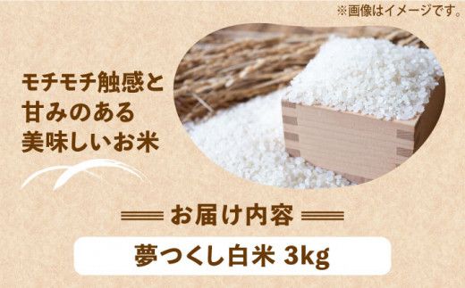 【令和6年産新米】【先行予約】ひかりファーム の 夢つくし 3kg【2024年10月以降順次発送】《築上町》【ひかりファーム】 [ABAV003]