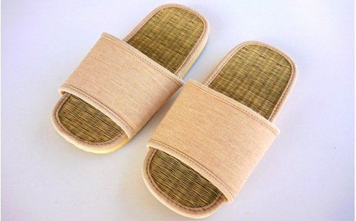 国東産七島イ畳表のスリッパ_1692R