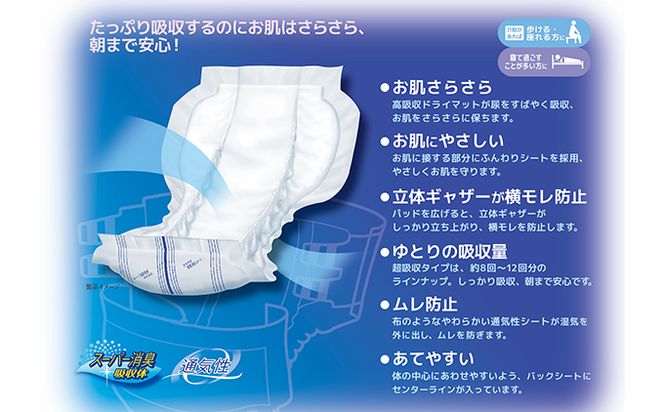 マーヤ超吸収・大パッド（ 約8回分/ 大人用尿とりパッド1200ml / 夜・長時間用 / 紙おむつ）