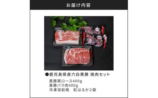 鹿児島県産六白黒豚 焼肉セット　K109-001