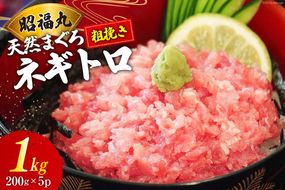 天然まぐろ ネギトロ 計1kg（200g×5パック）小分け [臼福本店 宮城県 気仙沼市 20564310_CF01] ネギトロ ねぎとろ マグロ 鮪 まぐろ まぐろたたき マグロたたき 刺身 冷凍 国産 個包装 メバチマグロ