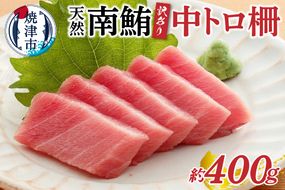 a10-859　訳あり 天然 南鮪 中トロ 約400g