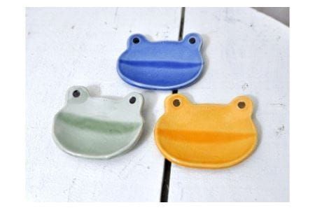 かえるの小皿3色セット【716】_HA0398