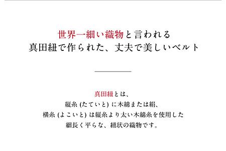 SANADAベルト 有限会社家具のあづま 《180日以内に出荷予定(土日祝除く)》 ベルト 織物---wsk_adsanadabt_180d_22_13000_1d---