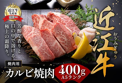 近江牛A5ランクカルビ焼肉用【400g】【DG04U】