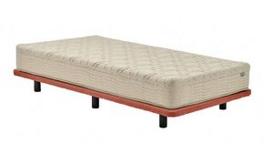 AD5【シモンズ】ソファベッド ポケットダブルス　コーラル色　14cm脚