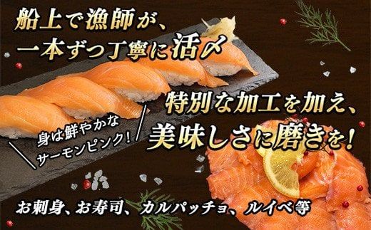 【定期便 3ヶ月連続】フォレストサーモン 約600g （3～5ブロック） 天然 鮭 100%使用 無添加 フィレ 切り身 冷凍 刺身 お刺身 刺し身 国産 無添加 魚 鮭 サケ シャケ しゃけ 時鮭 トキシラズ ときしらず 時知らず 贈答 高級 人気 美味しい 北海道 海鮮 魚介類 サーモン 生食用 釧路町 釧之助本店　121-1920-475