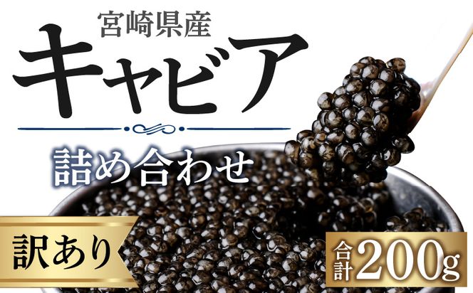 【訳あり】宮崎県産キャビア 詰め合わせ 合計200g_M017-051