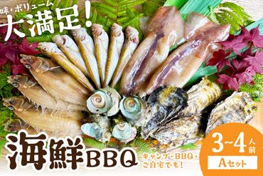 大満足！京丹後・海鮮BBQ　Aセット　5種20品（3～4人前）　YK00143