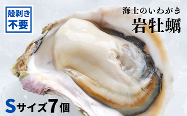 【海士のいわがき】新鮮クリーミーな高級岩牡蠣 殻なしSサイズ×７個