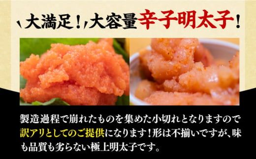 【訳あり】大満足！辛子明太子 小切500g（100g×5p）《築上町》【MEAT PLUS】明太子 めんたいこ おつまみ おかず[ABBP017]