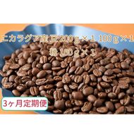 C-27-R7 【3ヶ月定期便】カフェ・フランドル厳選　コーヒー豆　ニカラグア産(200g×1　100g×1)挽いた豆(100g×1）
