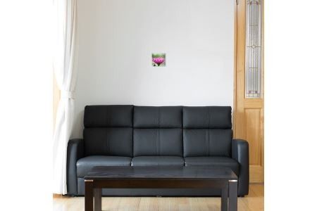 099H011 レザーフォトパネル 15cm×15cm【写真パネル オーダー 合成皮革製 手作業 インテリア】