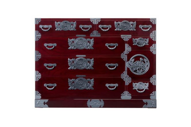 ★xx★仙台箪笥 四.五尺野郎箪笥 木地呂漆塗り (申込書返送後、3ヶ月～8ヶ月程度でお届け)|06_kyk-180101