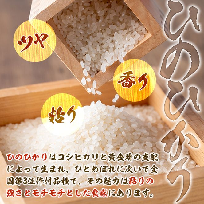 isa139 【定期便】鹿児島県産！伊佐米ヒノヒカリ(計150kg・25kg×6ヶ月) 薩摩の北の郷、清き水の流れで生まれるお米【神薗商店】