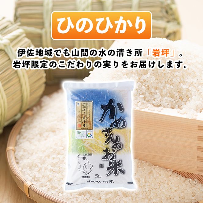 Z9-01 かめさんのお米(5kg・ひのひかり) 令和5年産 山間の地区でしかできないこだわりの伊佐米【Farm-K】