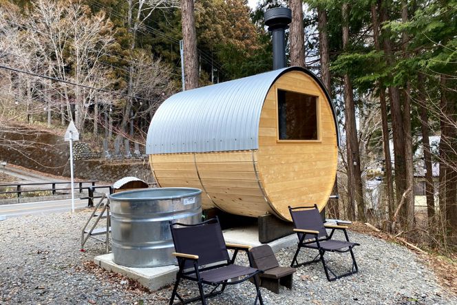 山梨県産総ヒノキ インダストリアル バレルサウナ 割引券 30万円分《申込前に要連絡》 [ハッピーコーポレーション 山梨県 韮崎市 20740898]