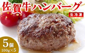 レンジで簡単調理！佐賀牛ハンバーグ(生冷凍)【佐賀牛100% 便利 ストック お弁当 レンチン ご馳走 贅沢 おもてなし お手軽】(H106201)