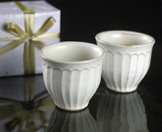 Kinari丸カップ ペア わかさま陶芸 益子町 ふるさと納税 カップ マグカップ 益子焼 人気 湯飲み セット 電子レンジ可(BJ001)