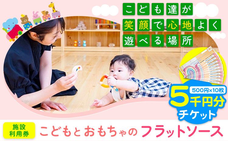施設利用券 5000円分 チケット (500円チケット×10枚) こどもとおもちゃのフラットソース[30日以内に出荷予定(土日祝除く)]熊本県大津町 赤ちゃん こども おもちゃ パパ ママ グッドトイ チケット 施設利用券 保育士 おもちゃインストラクター---so_oflatriyo_30d_23_20000_5000en---