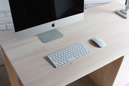 国産ヒノキ学習机とキャビネットのセット