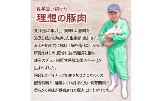 鹿児島県産南国スイート豚しゃぶ２種1.75kg　K002-012