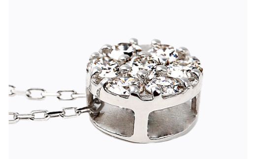 フラワーダイヤ ペンダント Ｐ5934DI-P2 ダイヤ プラチナ ジュエリーアクセサリー レディース ギフト 贈り物 プレゼント 記念日 ケース付 鑑定書 保証書 華奢ネックレス [C2201]