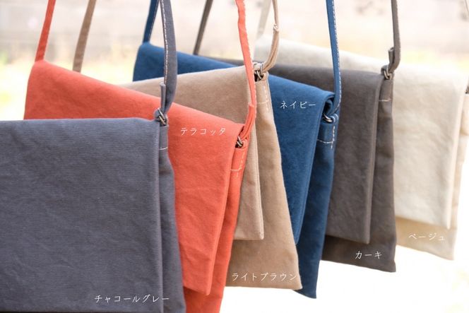 SIRUHA　パラフィン帆布製サコッシュ S-11