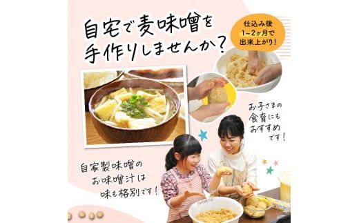 「かねよ みそ しょうゆ」麦味噌手作りキット　K058-004