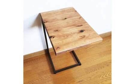 無垢材 サイドテーブル ライトブラウン 約W45cm×D30cm×H52cm｜新星金属製作所 大阪府 守口市 テーブル サイド 無垢 アイアン 軽量 完成品 家具 インテリア [2483]