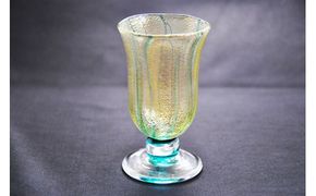 金彩冷酒杯 緑 HA-03-2【粋工房】_HA1176