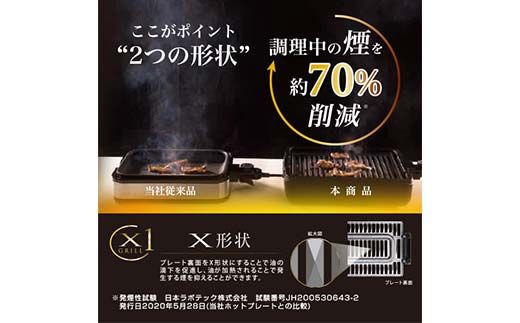 減煙焼肉グリル XGRILL YGMA-X100(B) 82760 F4N-0683