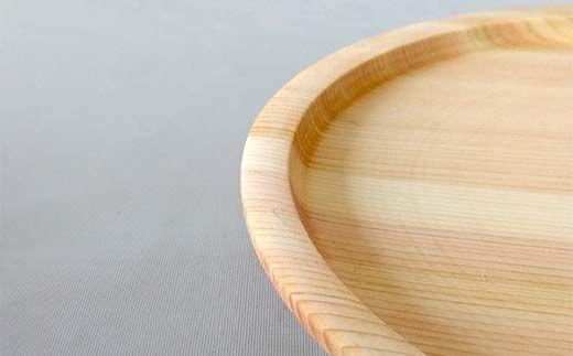 ひのき皿 2枚セット 木製 ワンプレート 桧 工芸品 木工品 おしゃれ 贈り物 プレゼント 岐阜 中津川 F4N-1809