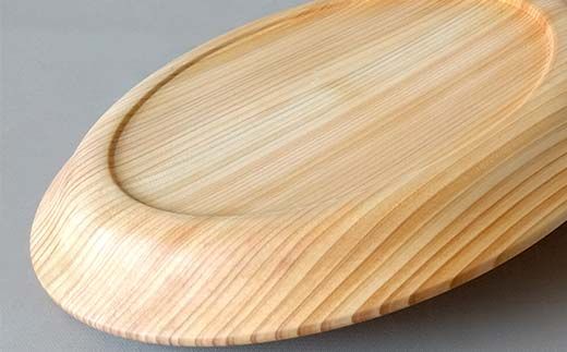 ひのき皿 3枚セット 木製 ワンプレート 桧 工芸品 木工品 おしゃれ 贈り物 プレゼント 岐阜 中津川 F4N-1810