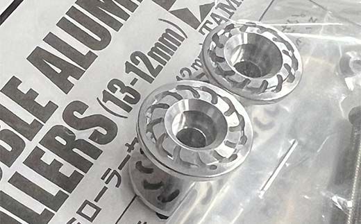 タミヤ ミニ四駆用 ベアリングアルミローラー（切削加工品）2段アルミローラーセット（13-12ｍｍ）H827282-837282 ミニ四駆 アルミローラー 東原工業所 岐阜県 F4N-1890