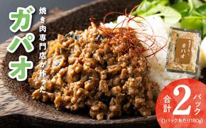 G1344 焼肉専門店が作る ガパオ 2パック 温めるだけ 総菜 簡単調理 冷凍発送