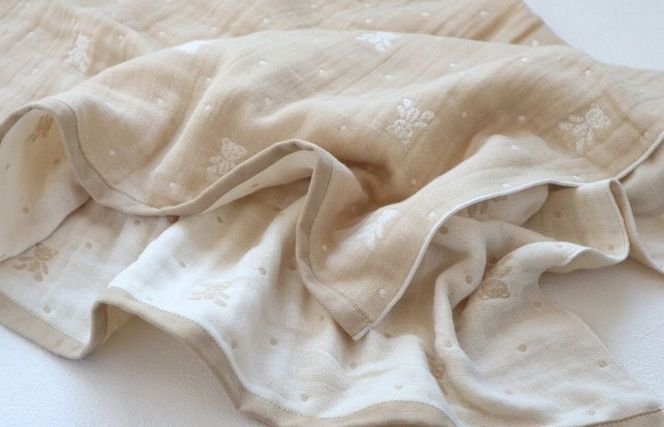 G1955 【babybear】多重ガーゼタオルセット《ベージュ》