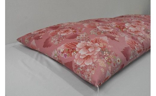 L39綿混わた入手づくり敷ふとん　色ピンク系　柄おまかせ