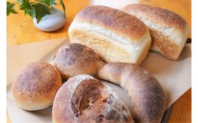 国産小麦・天然酵母　乳卵バター不使用　石窯焼きパンセット　H069-024