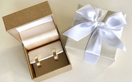 K18 イエローゴールド 地金 フープピアス(直径20mm) 保証書付 KO-0009 SWAD003