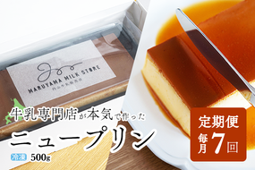 【定期便】濃厚プリン　New Pudding（ニュープディング）（500g×1本）×7ヶ月【be152-0931-100-7】